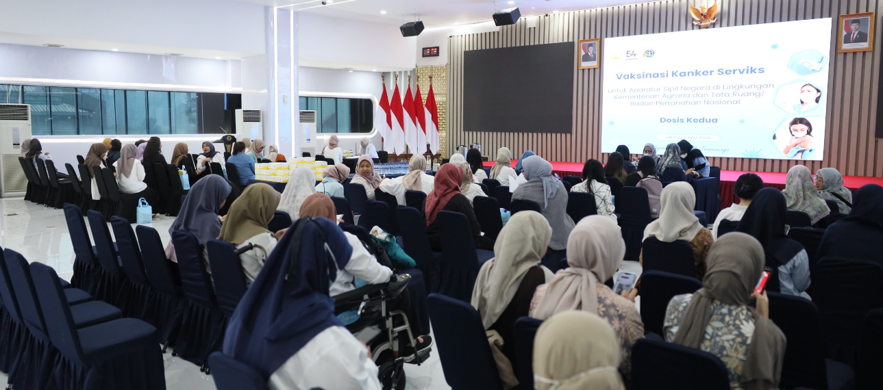 Vaksinasi Kanker Serviks Jajaran Kementerian ATR/BPN, Lindungi Wanita dari Kanker Mematikan