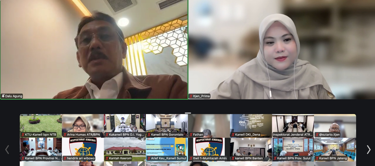 Entry Meeting Pelaksanaan Audit Kinerja 2026, Sekjen ATR/BPN: Pastikan Kegiatan Tepat Sasaran