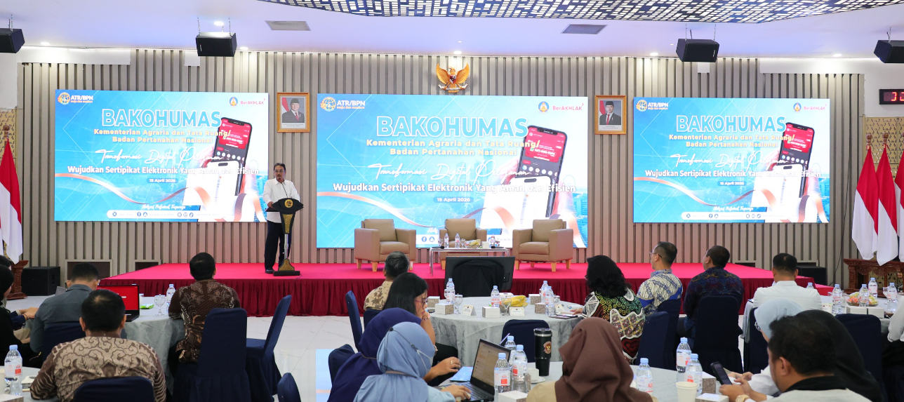 Buka Forum Bakohumas 2026, Sekjen ATR/BPN Tekankan Penyamaan Persepsi dalam Implementasi Sertipikat Elektronik