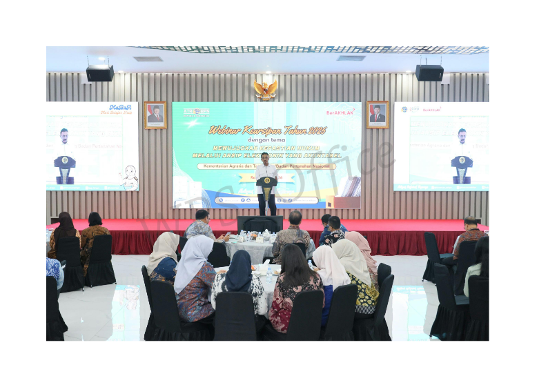 Peralihan Arsip Pertanahan Elektronik sebagai Sebuah Keniscayaan, Sekjen ATR/BPN: Harus Dikelola dengan Baik