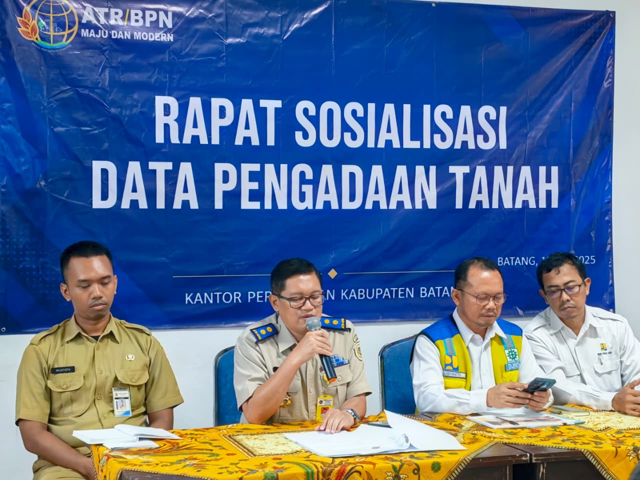 Rapat koordinasi Bendungan Kedunglanggar, Kantan Batang Dorong percepatan pengadaan Tanah