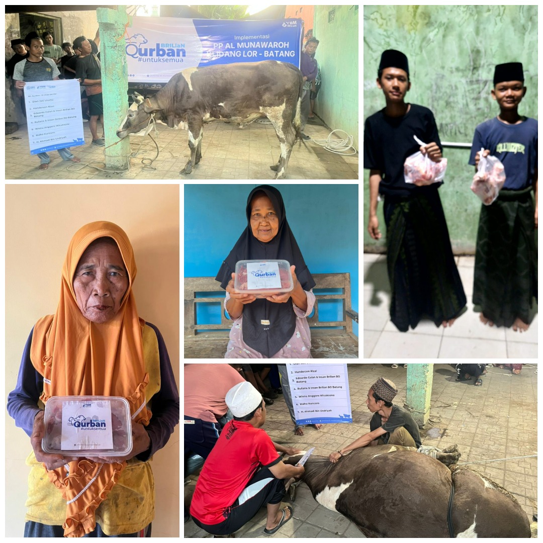 BRI BO Batang dan YBM Brilian Salurkan Hewan Kurban, Sebar Kebahagiaan untuk Masyarakat dan Santri