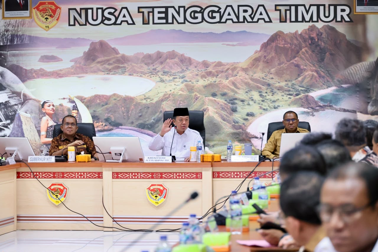 Rakor Bersama Pemda Se-NTT, Menteri Nusron Minta Dukungan Kepala Daerah Wujudkan Transformasi Layanan Pertanahan