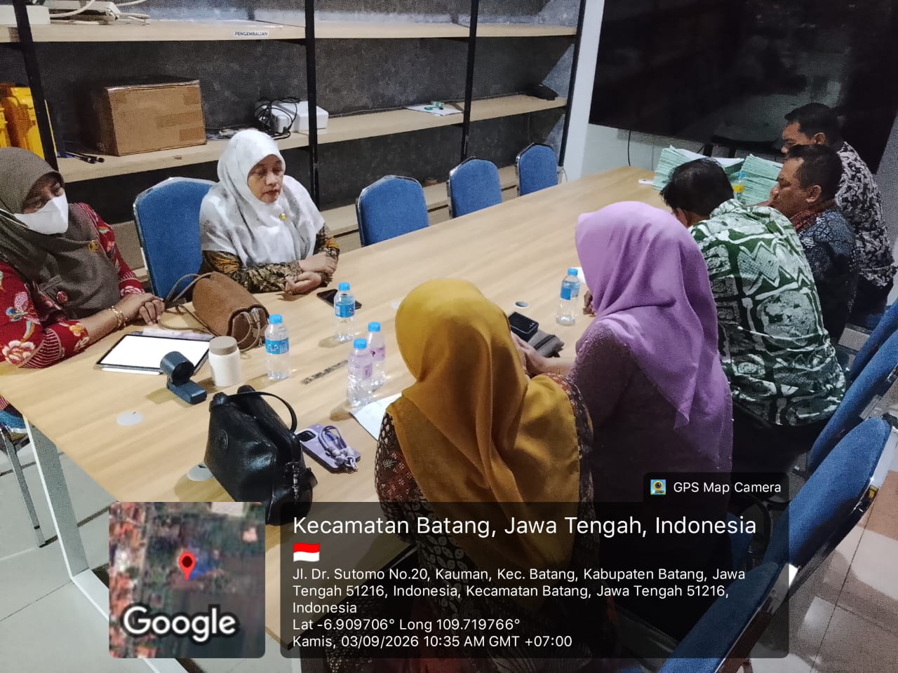 Kantah Batang Melaksanakan Proses Mediasi atas Permohonan Peralihan Hak atas Kepemilikan Tanah terletak di Desa Tegalsari Kec. Tulis